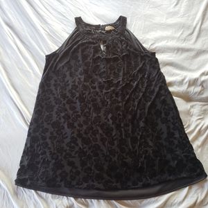 Sheer velvet halter dress